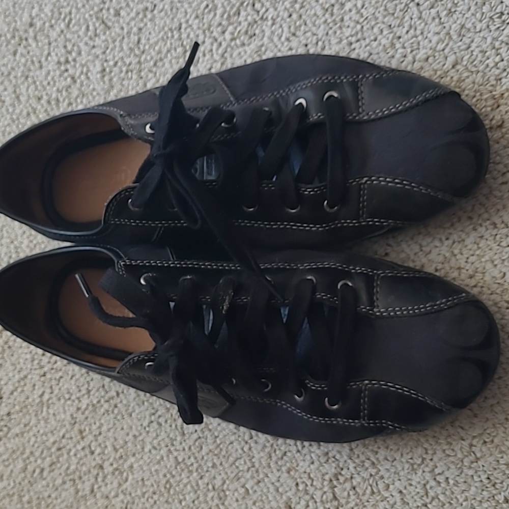 Black Coach C Women's casual sneaker shoes